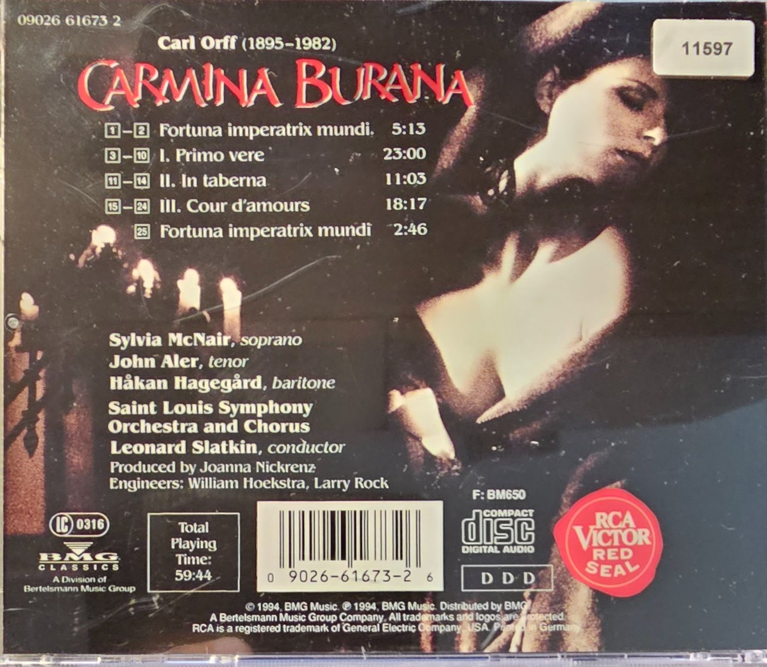 CDs: Orff - Carmina Burana – Gebraucht aus Wahlen b. Laufen von Cg10 1