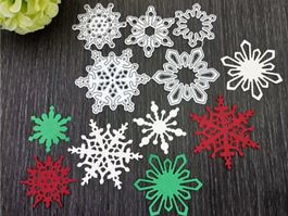 Stanzschablone Nr.161, Schneeflocken 5 Stk.(Sizzix geeignet)