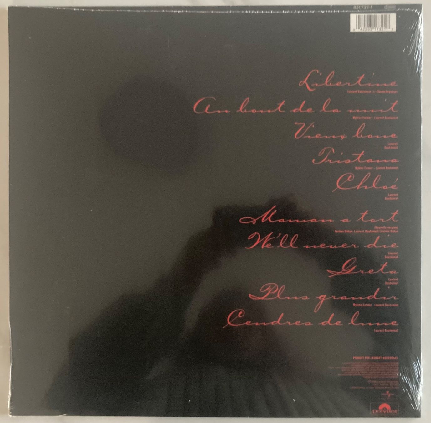 Dischi in vinile: MYLÈNE FARMER - CENDRE DE LUNE – Nuovo e nell'imballaggio originale da Poliez-Pittet venduto da Newtown-Records 1