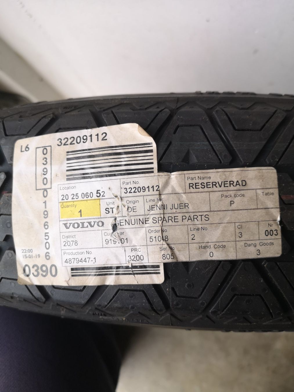 Pneumatici & Ruote complete: NOTRAD zu VOLVO XC - 60 – Nuovo (secondo la descrizione) da Kerzers venduto da Jenatsch 3