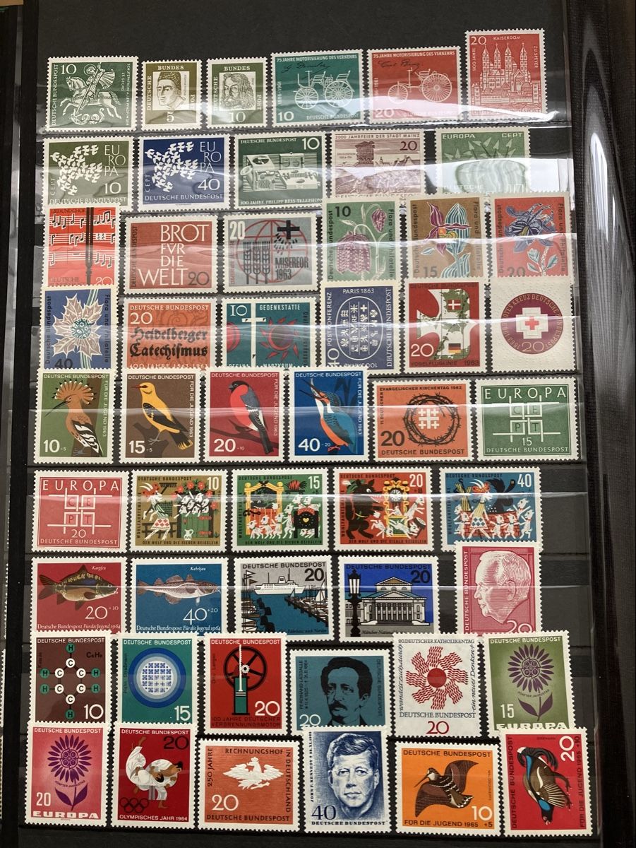 Tutti i francobolli: Deutschland BRD Postfrisch 1954-1971 6s mit Blocks – Nuovo (secondo la descrizione) da Cham venduto da Diablo1232 1