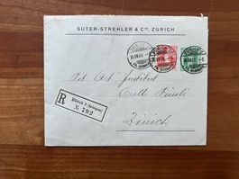 CH 1908  Brief mit super Frankatur   (V674)