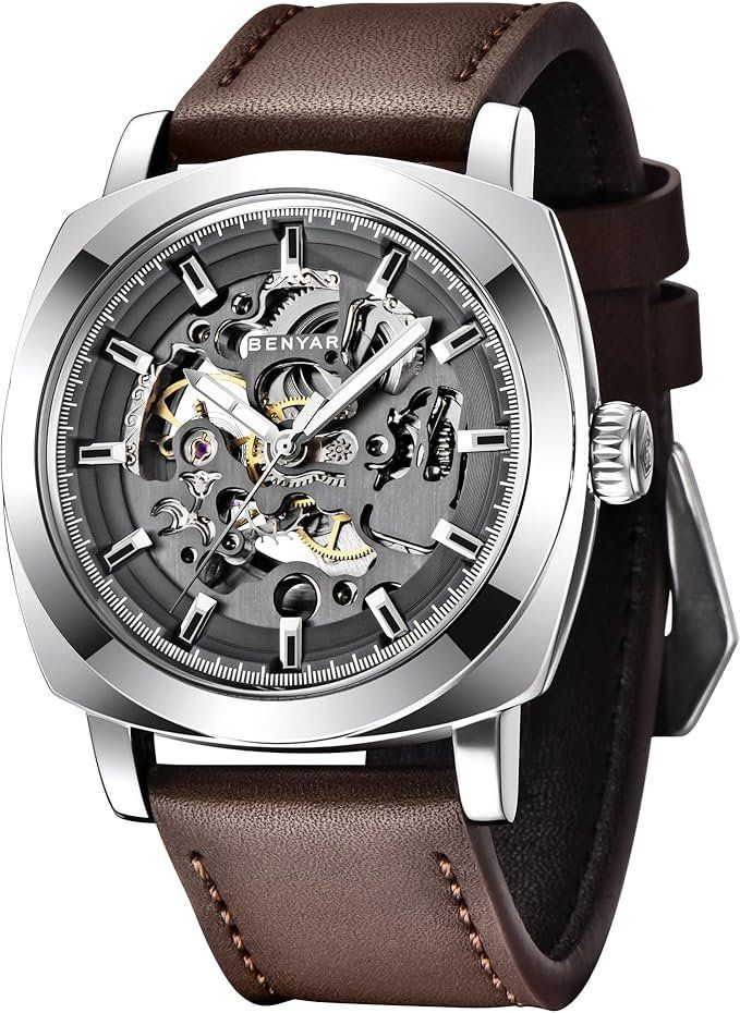 Uhren: Herren Lederarmband Automatikuhr – Neu und originalverpackt aus Châtelaine von topshop.switzerland