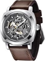 Herren Lederarmband Automatikuhr