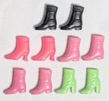 5 Paar - Barbie - Zubehör - Stiefel - High Heels - Schuhe