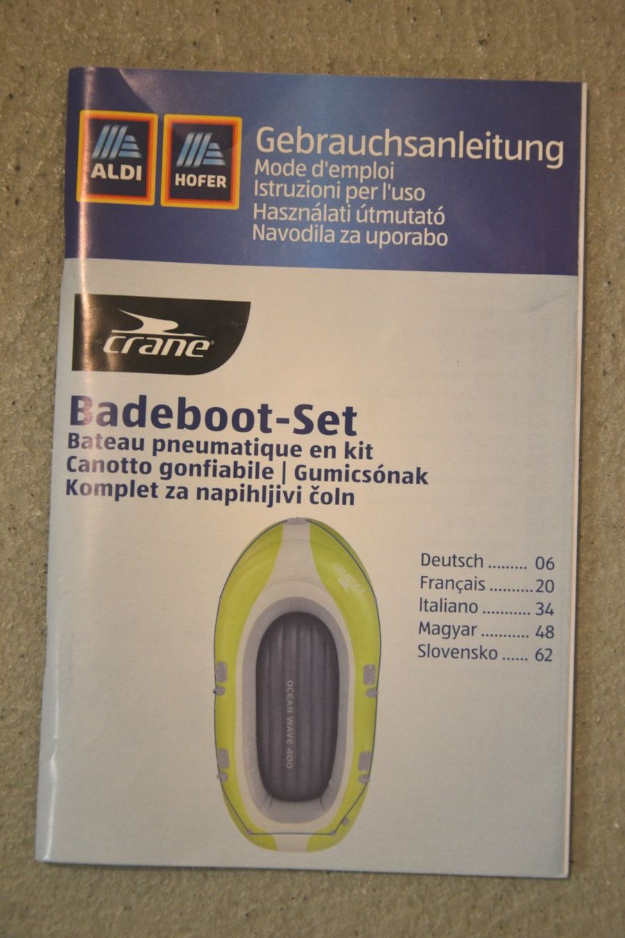 Bateaux: Super Badeboot-Set Ocean Wave 400 mit 2x Paddel – D'occasion à Lachen SZ par BestBuys 2