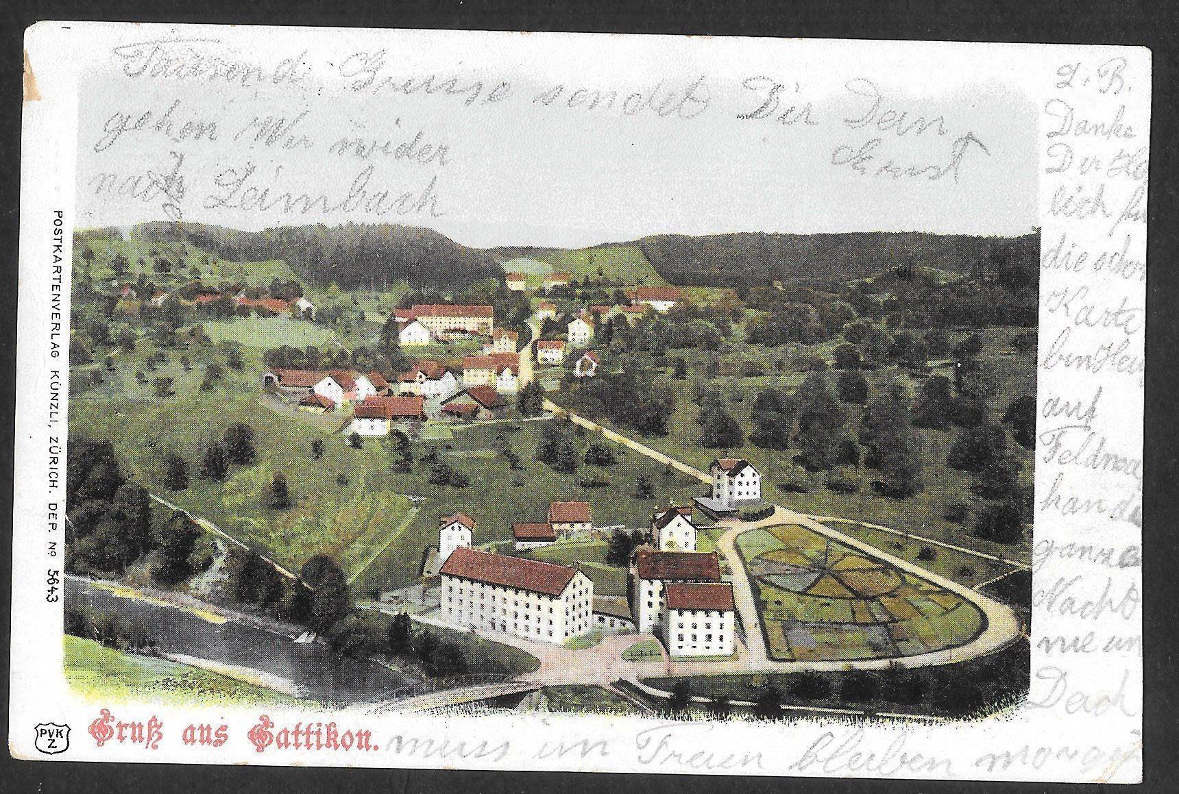 Cartoline postali: Gattikon Teilansicht – Usato da Olten venduto da clotaldi