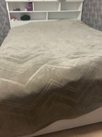 Bett weisses Holz matt mit Schublade