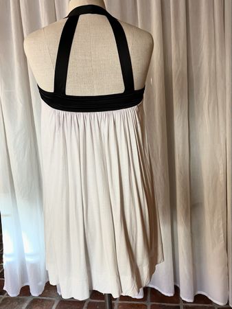 Robe d'été dos nu, blanche et noire - Taille S/M, super!