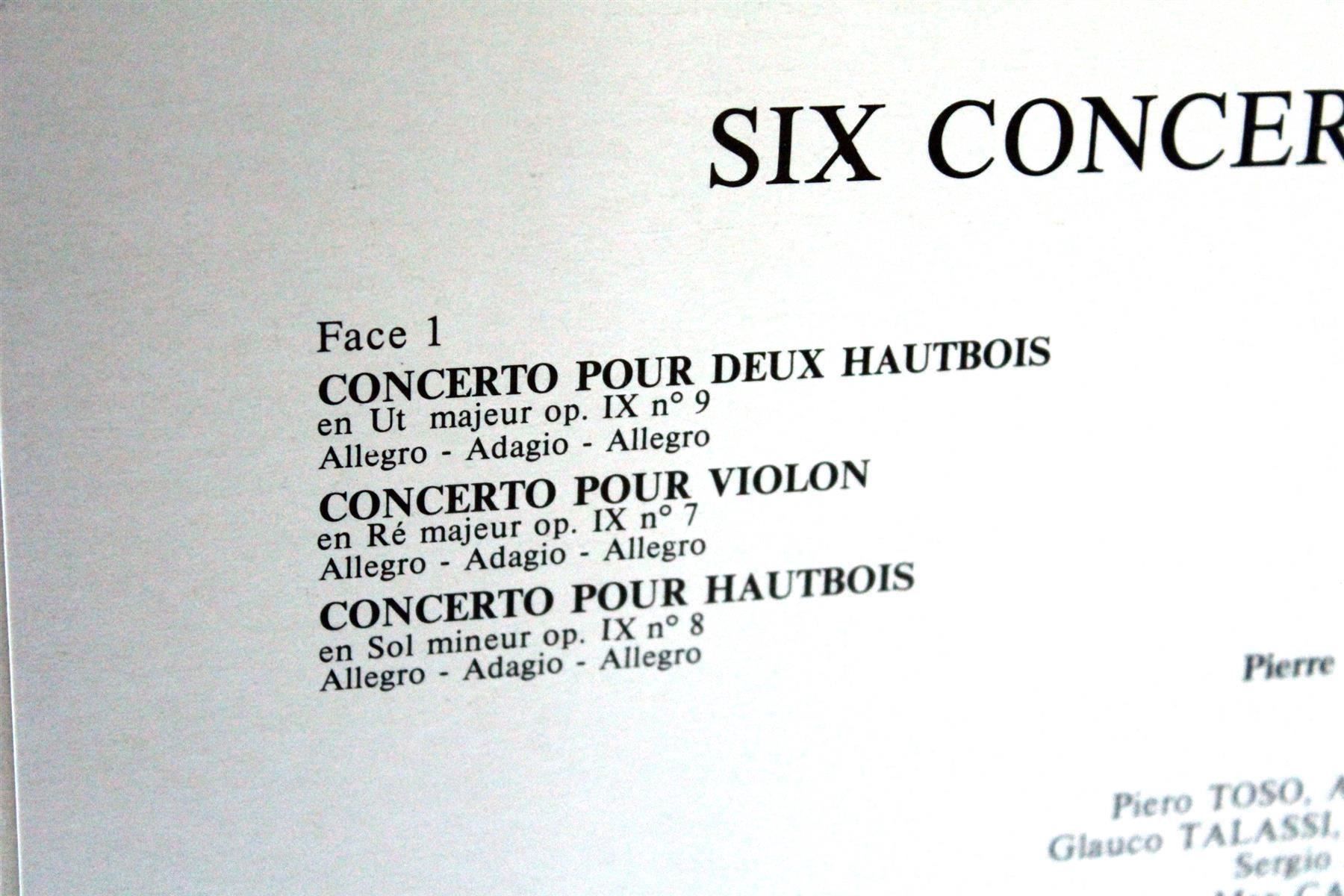 Top: Six Concertos Pour Hautbois, Violon... – Usato da Bern venduto da kultiges 2