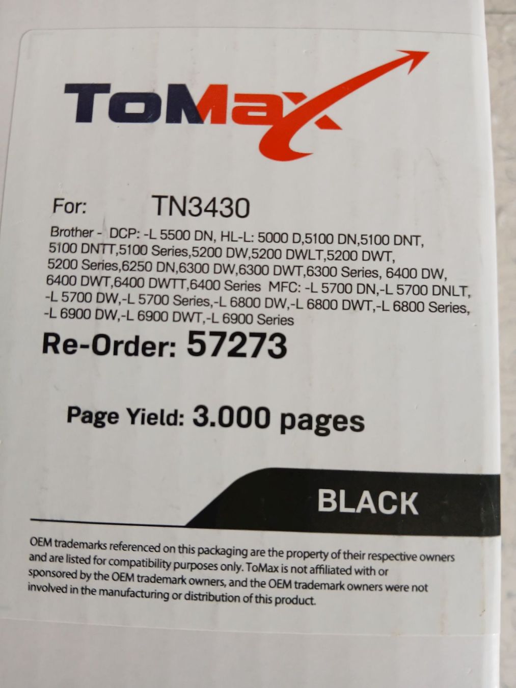 Brother Cartucce per stampanti & toner: Toner Brother TN3430 – Nuovo e nell'imballaggio originale da Galgenen venduto da Pasuga 1