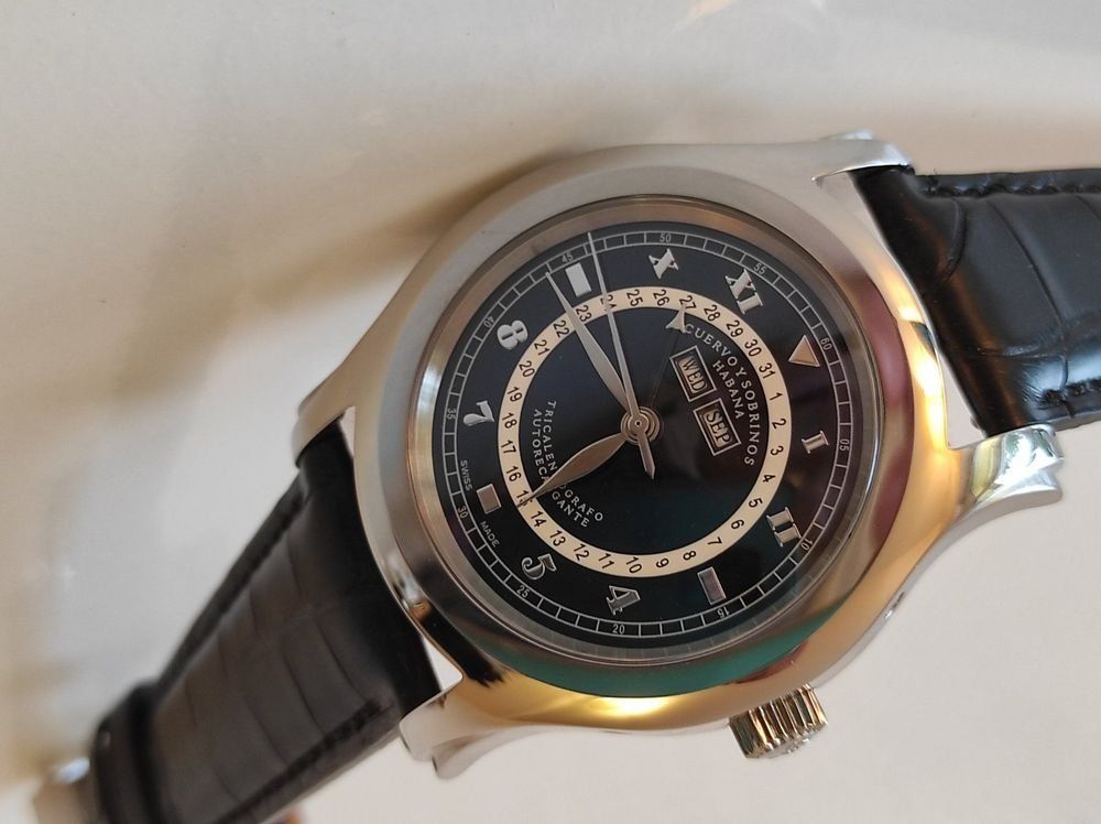 Orologi: Cuervo y Sobrinos Robusto mit Kalendarium – Nuovo (secondo la descrizione) da Chabrey venduto da Horology 5