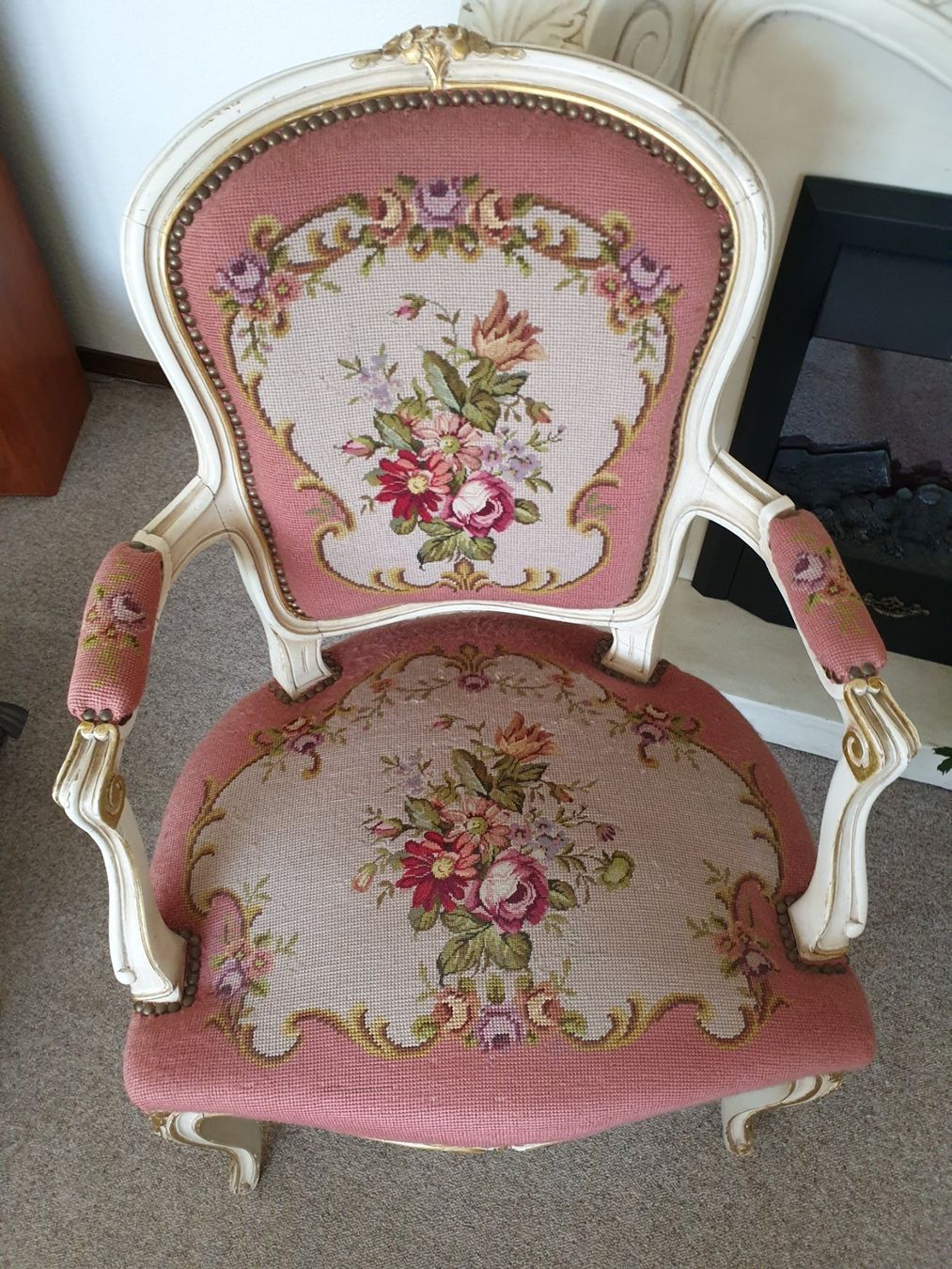 Poltrone: Gobelin-Sessel im Louis XV-Stil – Usato da Tuggen venduto da Mviola2 1