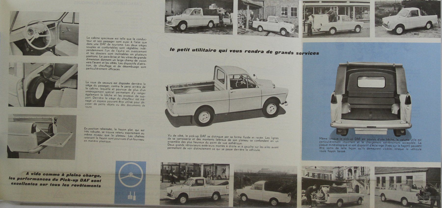 Daf Dokumente: PROSPEKT  | DAF 750 PICK-UP - VARIOMATIC | AB 12.1961 - FR – Gebraucht aus Unterägeri von GIGOLOLIT 3