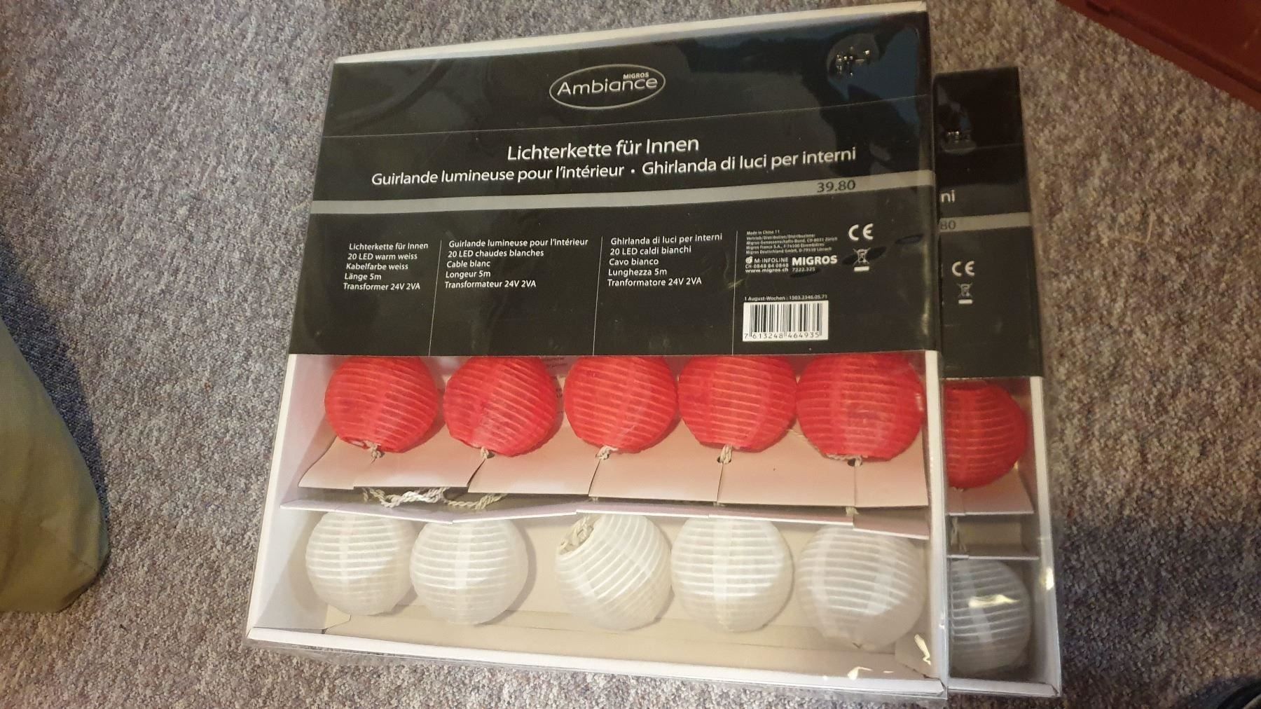 Lichterketten & Leisten: LED Lichterkette rot weiss 2 Pack NEU – Neu und originalverpackt aus Killwangen von KIANA08