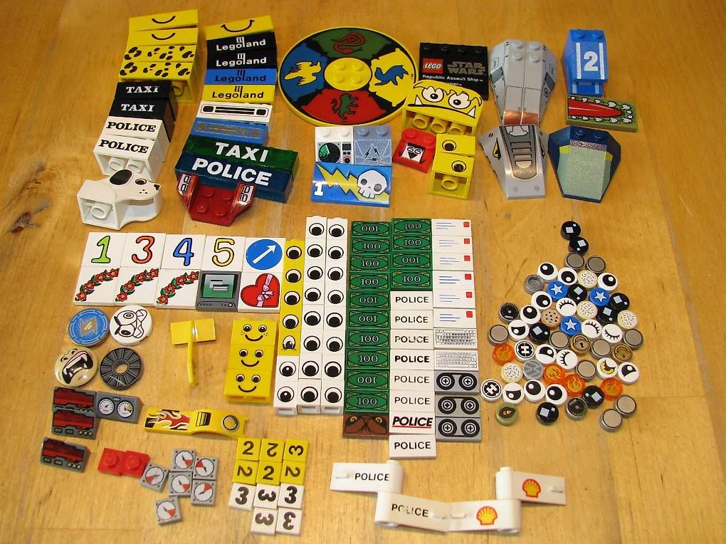 Lego Giocattoli: Lego diverse bedruckte Teile – Usato da Wangen b. Olten venduto da Binggeli4