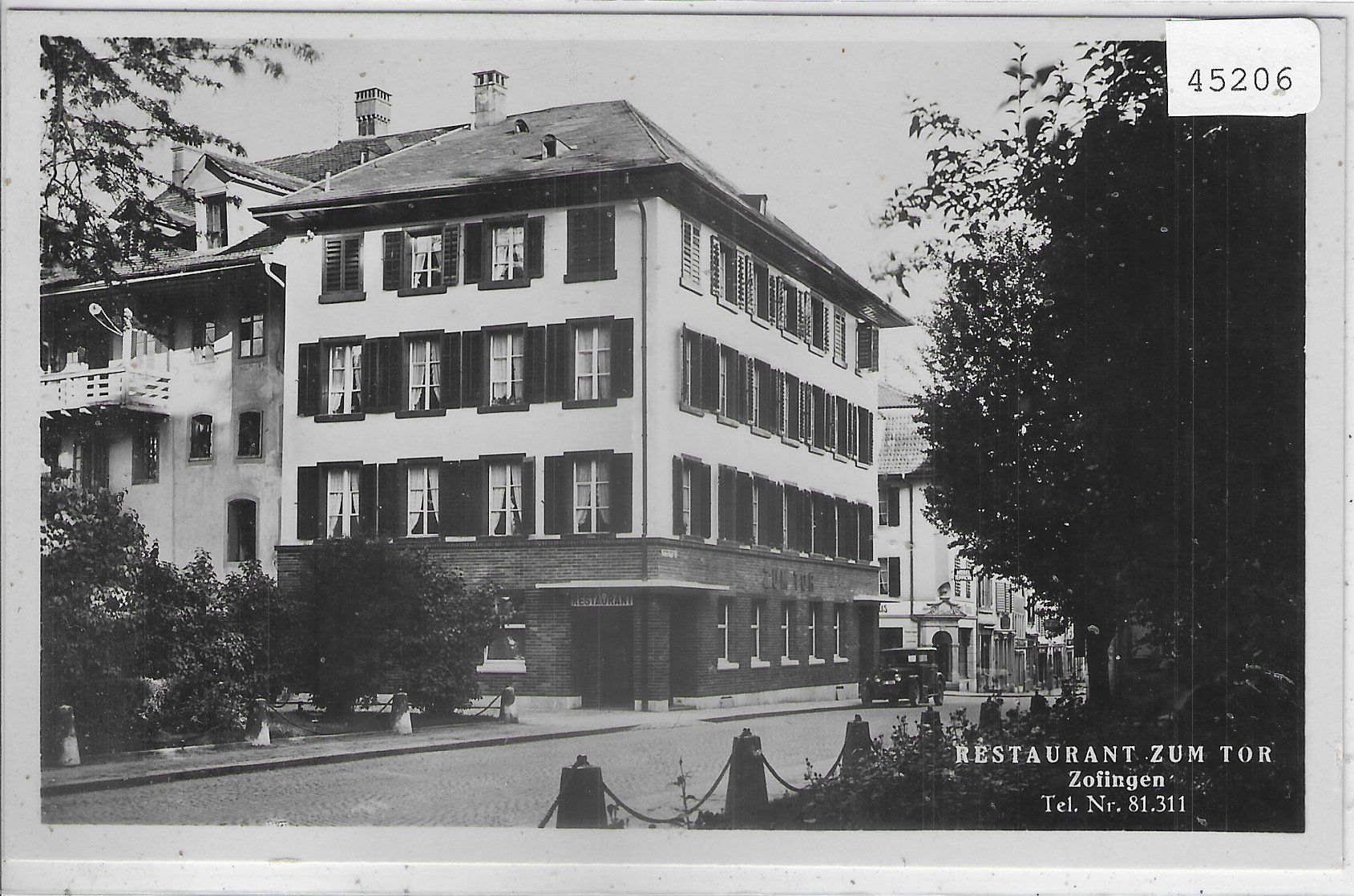 Cartoline postali: Zofingen - Restaurant zum Tor – Usato da Ettingen venduto da Kartenplanet