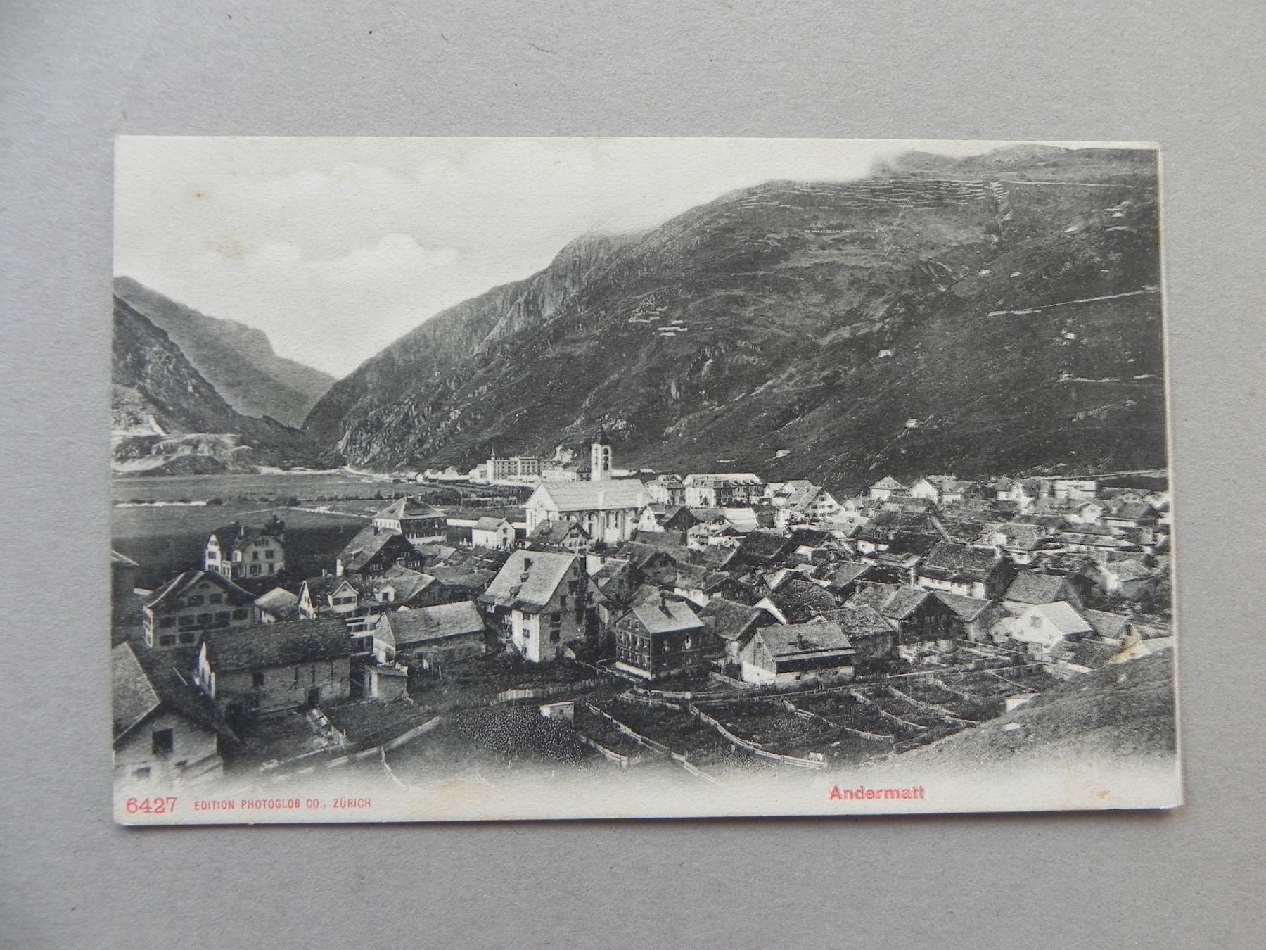 Cartoline postali: Ansichtskarte Andermatt Uri UR 1916 – Usato da Siebnen venduto da krimsie