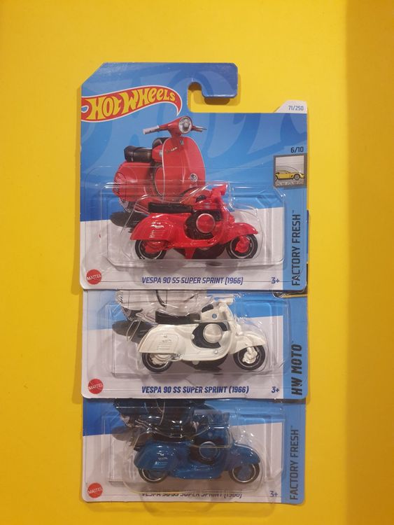 Hot WHEELS VESPA 90 SS SUPER SPRINT 1966 Rojo 2024 | México
