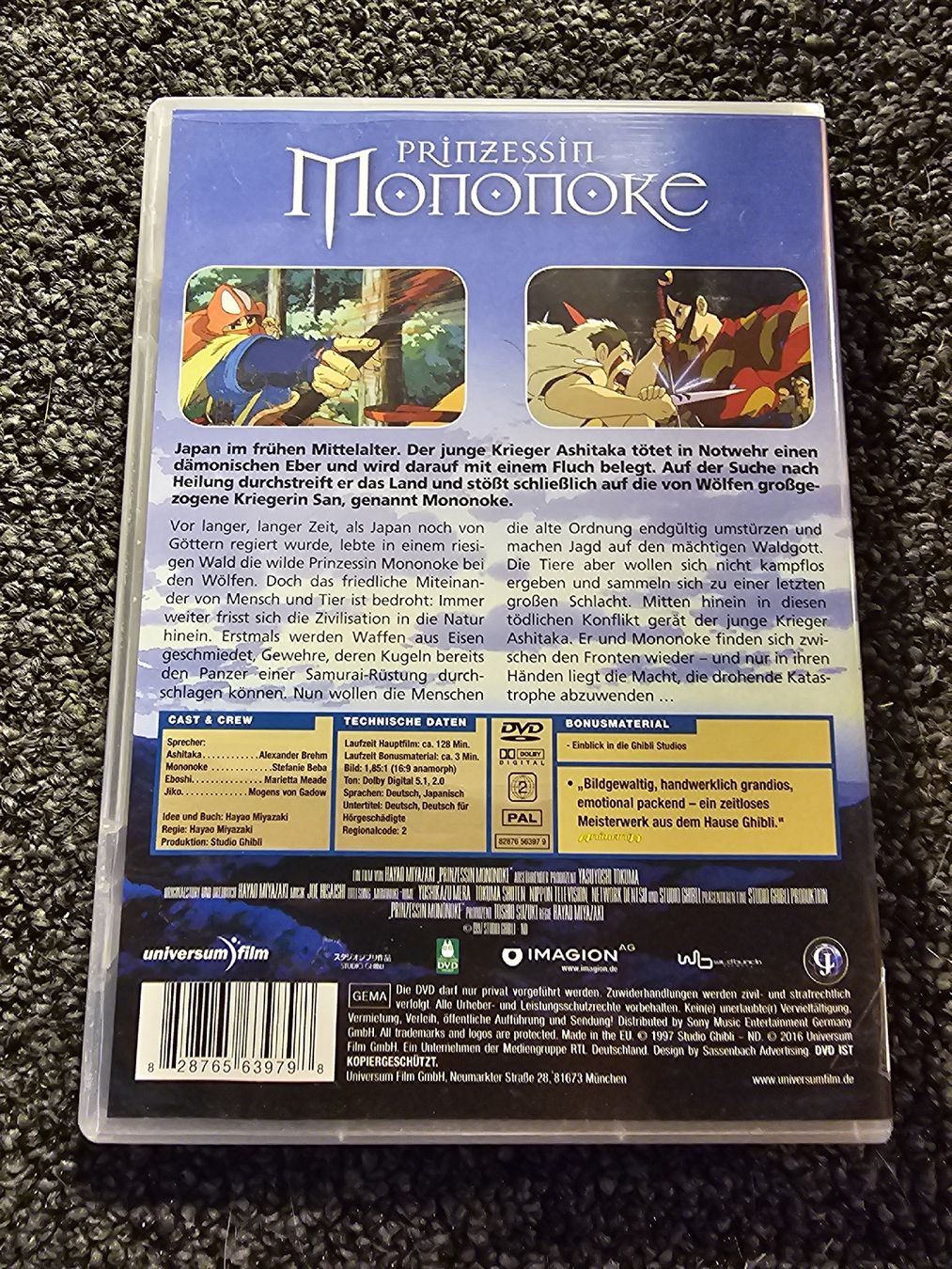 Tutti i DVDs: Prinzessin Mononoke (20428) – Usato da Ruswil venduto da jan_bxl5 1