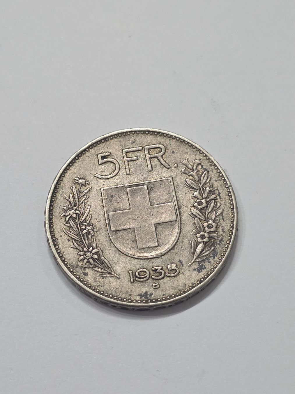 Tutti le monete: 5 Fr. Jahrgang 1935 – Usato da Scherzingen venduto da Benjanil 1