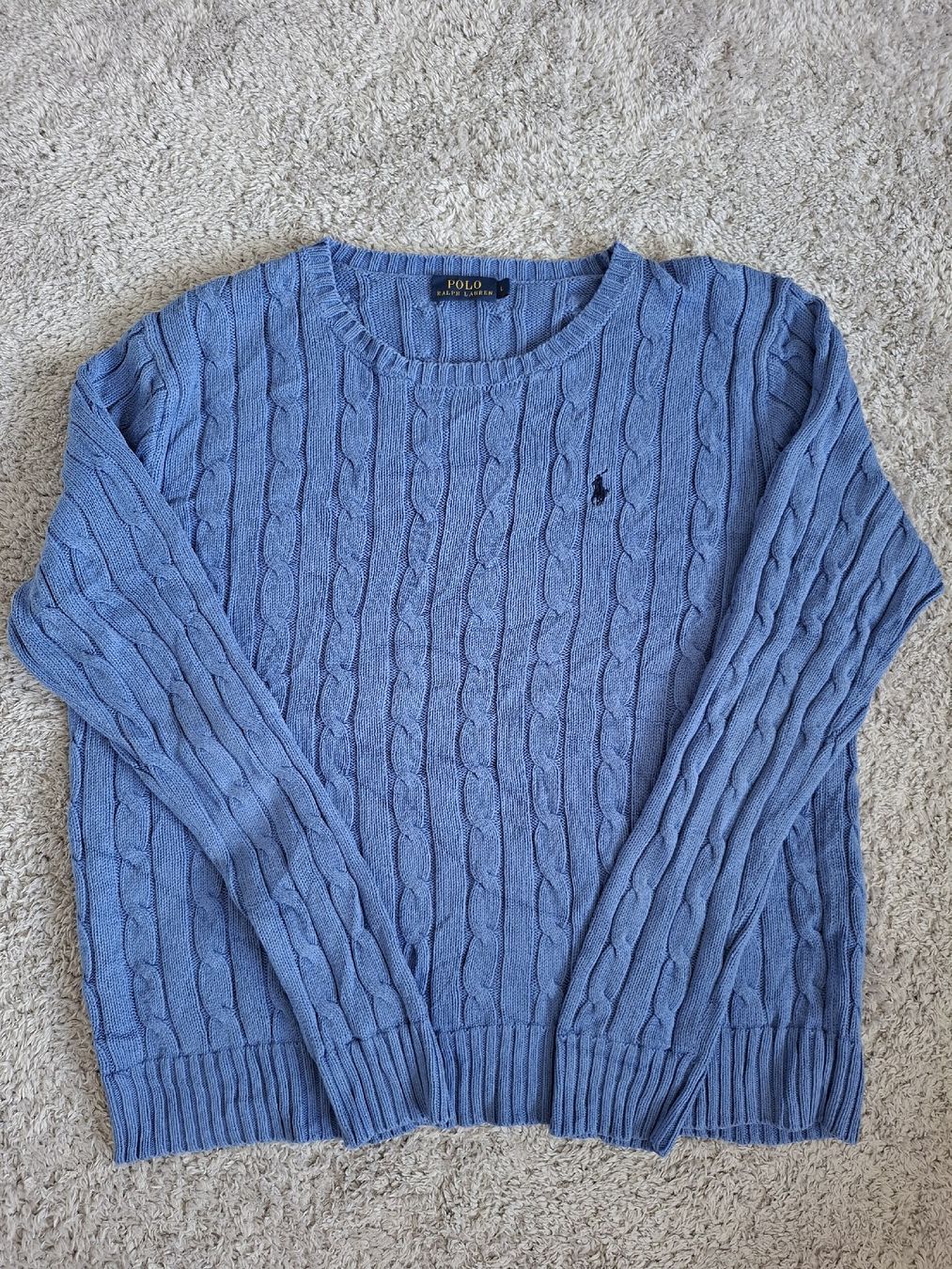 Ralph Lauren Maglioni & Felpe: Pull Ralph Lauren bleu maille torsadée taille L  – Usato da Renens VD venduto da ser_j2fn