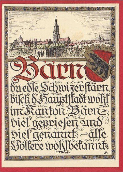 Cartoline postali: BERN 750 JAHRE, STEMPEL!, GROSSFORMAT – Usato da Grüningen venduto da Kartenlaube