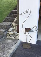 Eisenskulptur massiv mit Abstellfläche für Pflanze