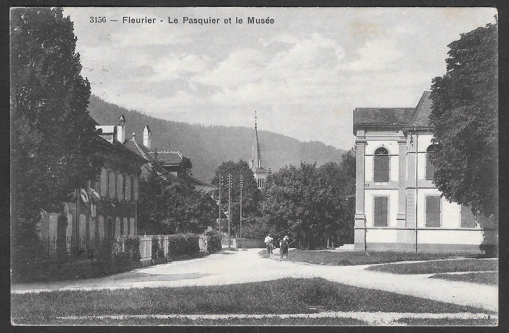 Cartoline postali: Fleurier Le Pasqier et le Musée – Usato da Olten venduto da clotaldi