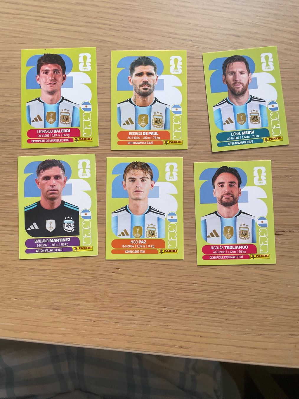 Panini Carte collezionabili: ARG10,ARG7,ARG17,ARG2,ARG14,ARG6 – Nuovo (secondo la descrizione) da Weinfelden venduto da kingofqueens03