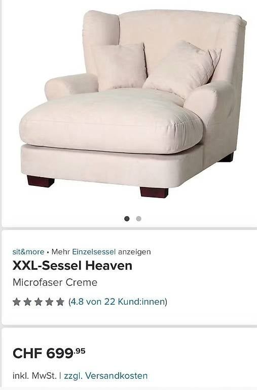 Poltrone: XXL Sessel zu verkaufen – Usato da Meggen venduto da organisman 1