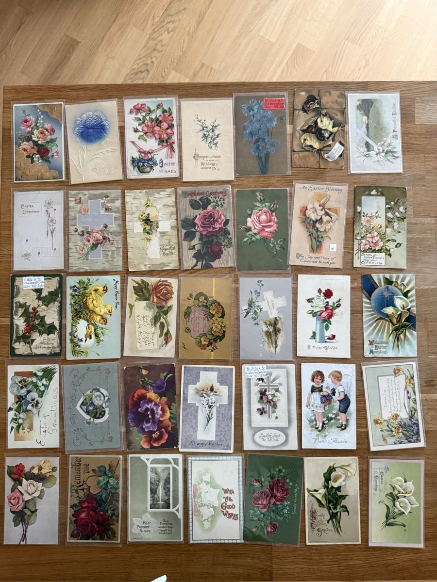 Cartoline postali: Konvolut Ansichtskarten Blumen und Ostern Glückwunschkarten – Usato da Goldach venduto da Messerguru