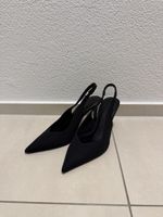 Stradivarius Slingback High Heels Schwarz | Gr. 37