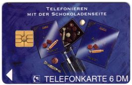 Gubor Schokolade - seltene deutsche Kunden-Telefonkarte
