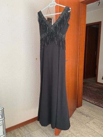 abendkleid, sommerkleid, gr.34, schwarz