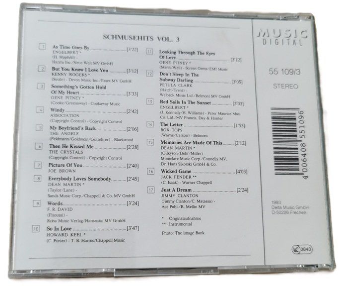CDs: Schmusehits   (CD) – D'occasion à Wilen b. Wollerau par morethanmusic 1