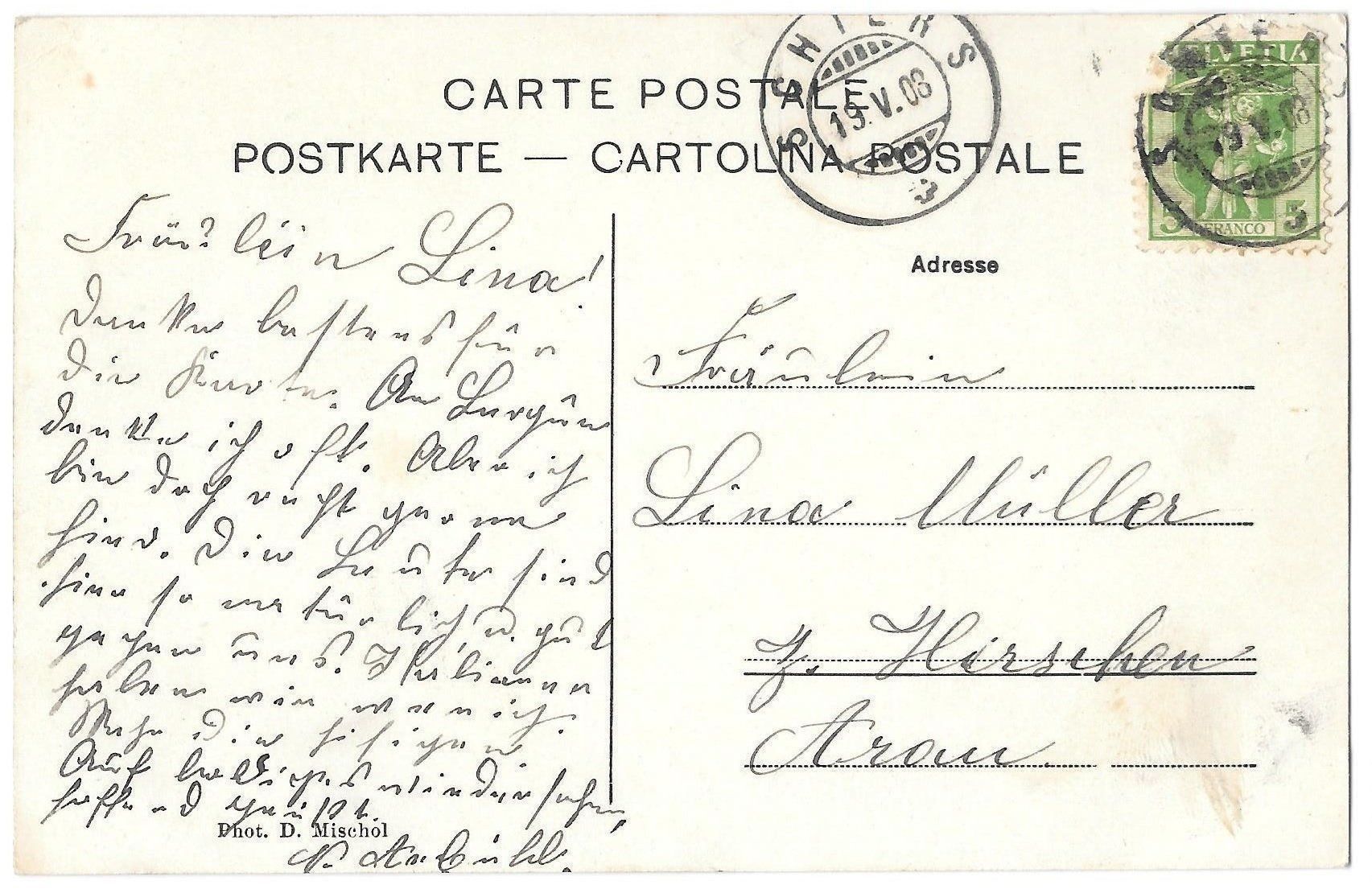 Cartoline postali: Jenaz Gesamtansicht – Usato da Olten venduto da clotaldi 1