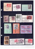 Stationsstempel EBT und VHB, vielfältige Sammlung