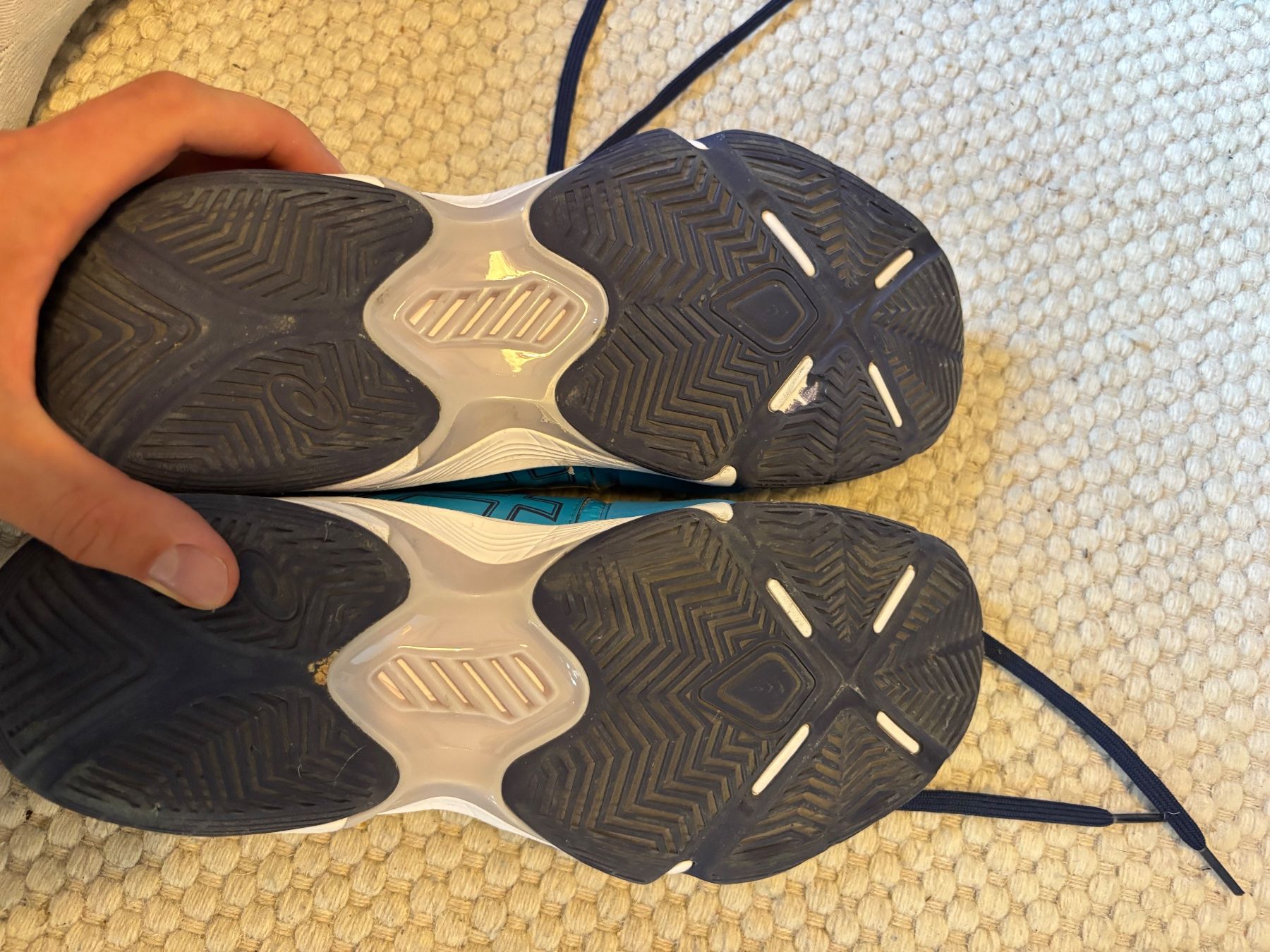 Asics Scarpe da uomo: Asics Hallenschuhe blau dunkelblau – Usato da Winterthur venduto da nicolap16 2