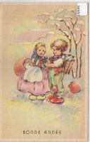 Bonne Annee - Gutes neues Jahr - 2 Kinder