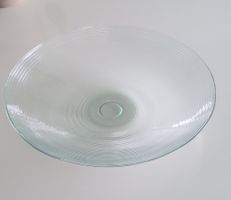 Grand saladier en verre design épuré