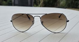 Ray-Ban Sonnenbrille Aviator grau braun guter Zustand