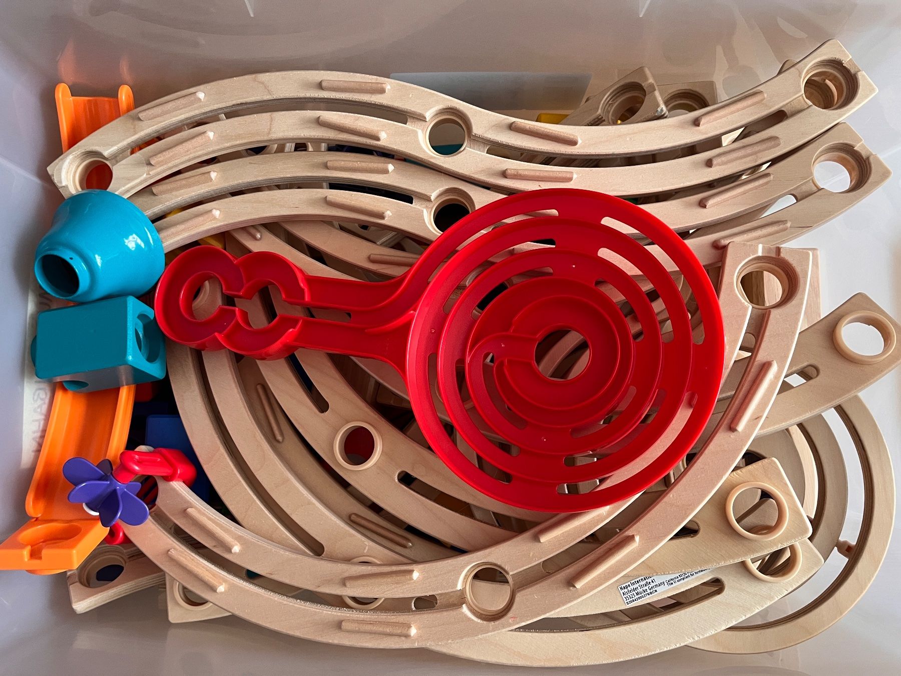 Quadrilla Spielzeuge: Hape Quadrilla Murmelbahn, 4-er Set – Gebraucht aus Langendorf von Wubri 2
