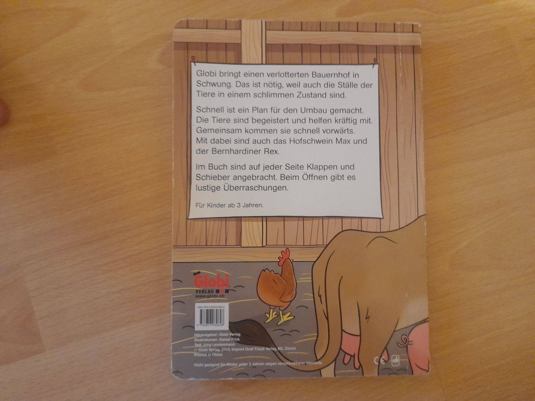 Bücher: Globi baut einen Stall Kinderbuch mit Schiebern und Klappen – Gebraucht aus Lustmühle von chevi03 5