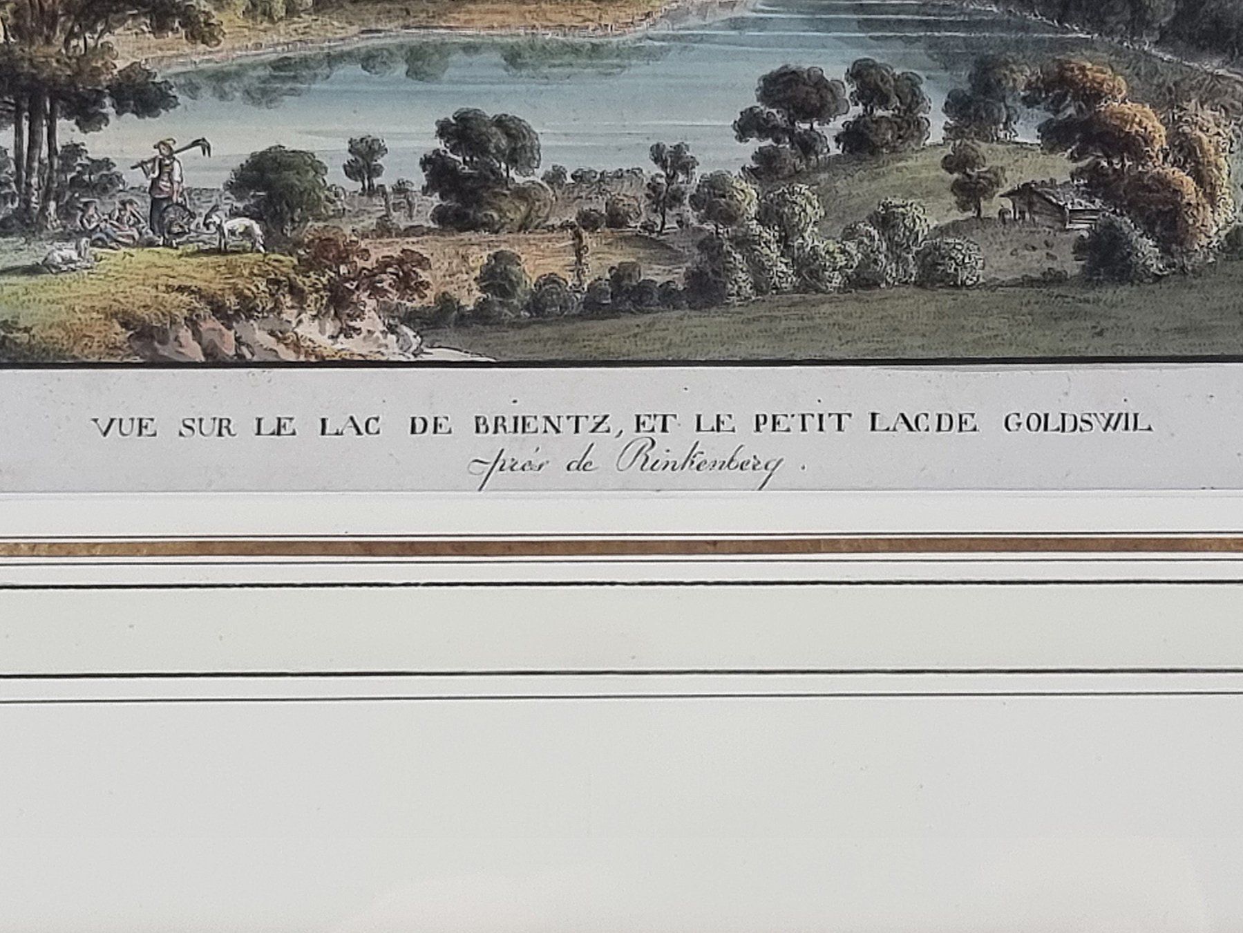 Dipinti: Radierung Brienzersee, S. D. Lafond – Usato da Urtenen-Schönbühl venduto da Restwert_Schoenbuehl 2