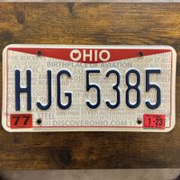 🇺🇸 U.S. Autoschild - Ohio HJG 5385 - ORIGINAL