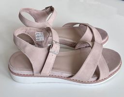 NEU 💜 Gr 41 Sandalen hellbraun beige