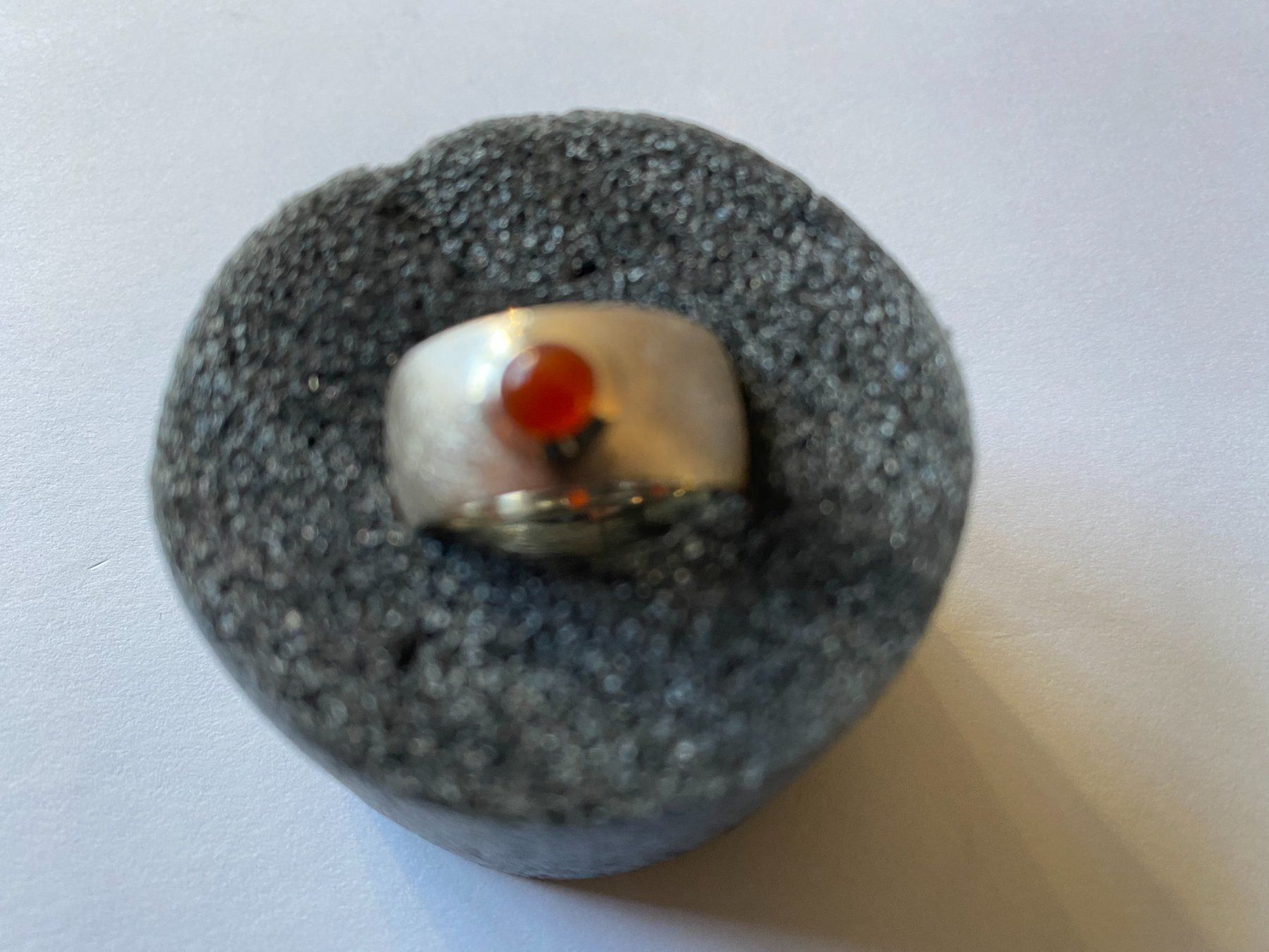 Ringe: Ring, Silber/Carneol, Durchm. 52mm (25) – Neu (gemäss Beschreibung) aus Muri b. Bern von Silberqualle 2
