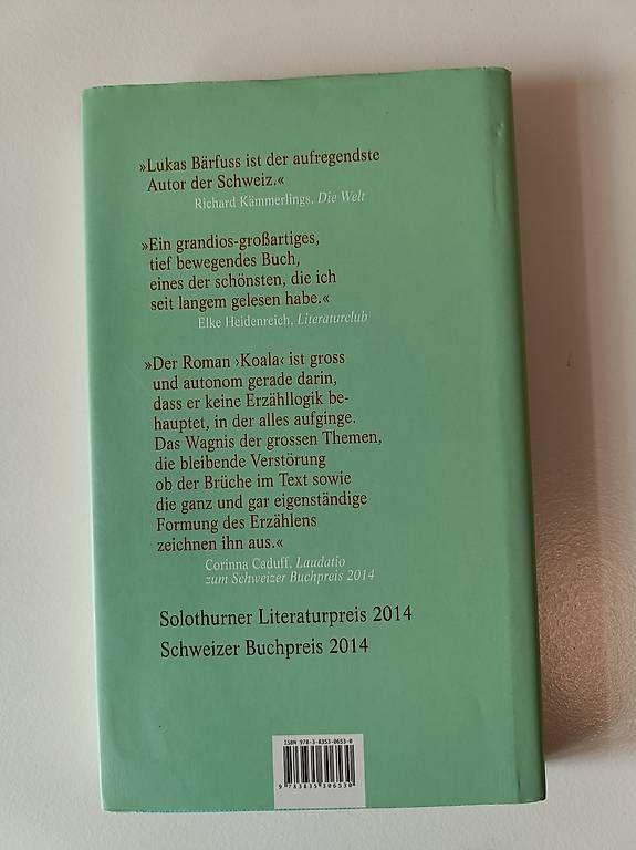 Libri: Lukas Bärfuss - Koala – Usato da Däniken SO venduto da nico199511 1