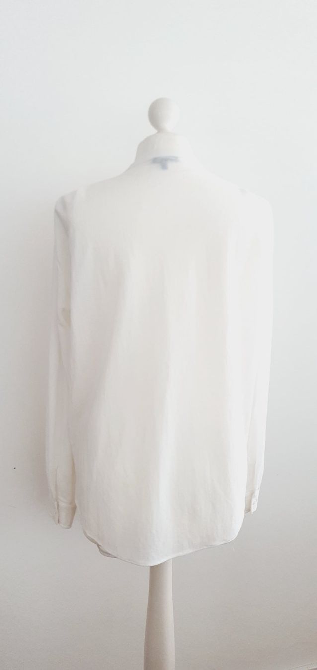 Massimo Dutti Blusen: Bluse Leinenmix Massimo Dutti weiss 34/XS/S – Gebraucht aus Stansstad von InStyle8 4